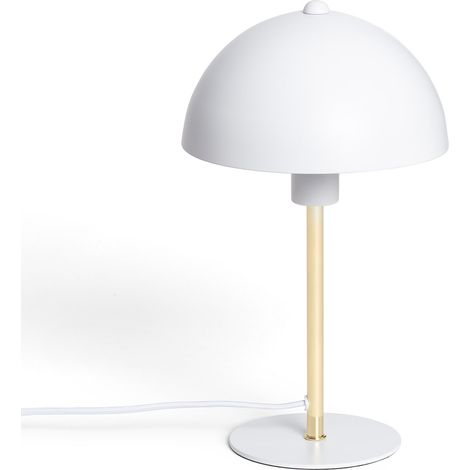 Lámpara de Mesa de Metal Wavuli Blanco (1/5)