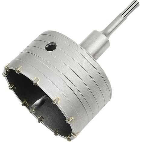 Scie à Cloche Trépan Béton avec Adaptateur SDS Plus 110 mm, Pour Brique Béton Ciment Pierre (100mm+110mm SDS Plus Adaptateur) (1/5)
