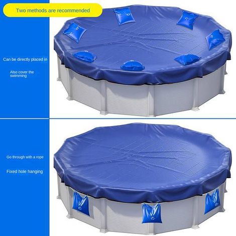 8 colors: Blue Material: PVC Winter pool cover/hanging bag/wall-mounted pool bag Winter pool… (1/5)