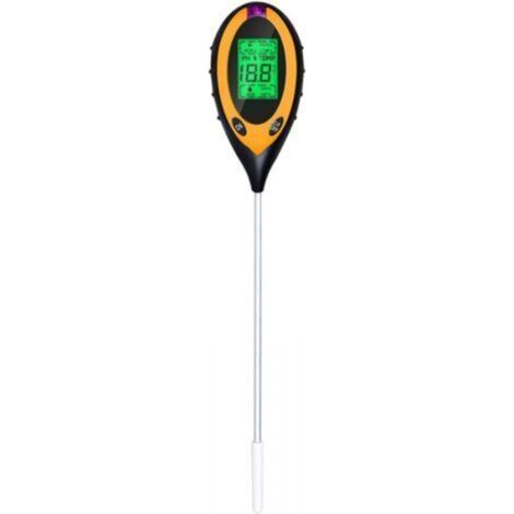 Cyslmuk - 4-in-1 Soil PH Meter - Moisture, pH, Temperature and Light Tester - Instant Digital Display - Lightweight Indoor/Outdoor Tool (1/4)