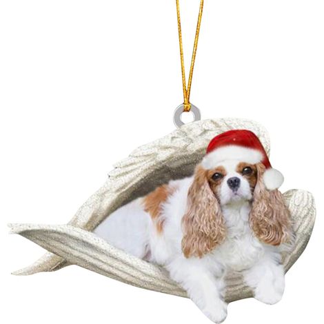 Ornement De Noël - Motif Chien - En Acrylique Transparent - Décoration Pour Arbre De Noël - Lot De 1 (1/5)