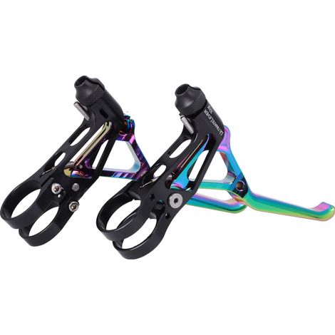 Poignée de frein V légère CNC pour vélo pliant, accessoire vélo de route avec finition électrolytique colorée (1/5)