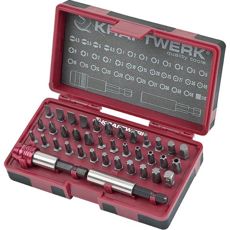 Boîte à embouts Kraftwerk 1/4" ergokraft 38 pièces (1/3)