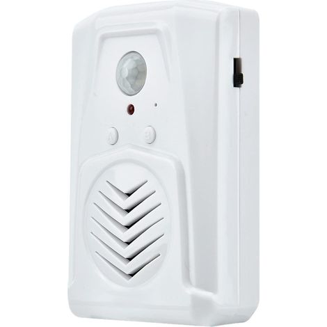 Capteur de Mouvement Alarme/Sonnette/Alerte, Carillon D’entrée de Bienvenue pour Magasin alimenté par Batterie/USB Lecteur de son MP3 Visiteur à Induction Infrarouge.