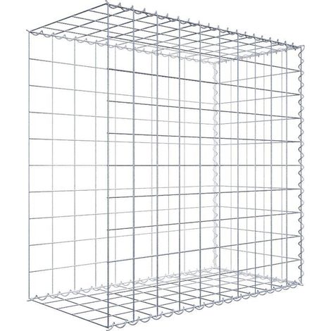 Gabiondeco - Gabion - Element de prolongation en longueur 100 cm x 100 cm x 50 cm (L x H x P). maille 10 x 10 cm. Spirale. Avert.: il manque une grille - Made in Germany (1/5)