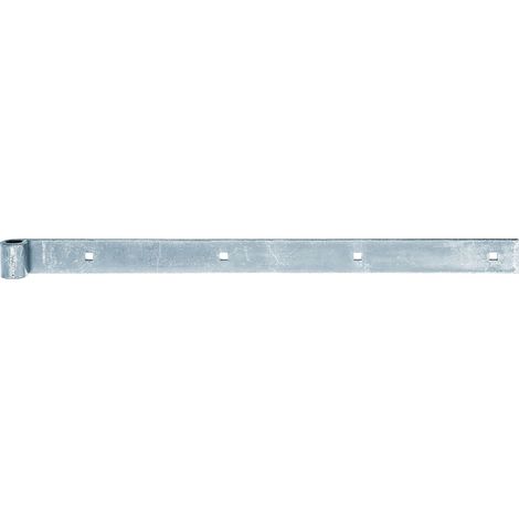 Penture droite noire – 500 mm x 35 mm – avec gond Ø14 mm – acier plastifié pour portails et volets – Marque Alberts