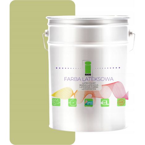 PISTAZIENGRÜNE LATEX-WANDFARBE FÜR DEN INNENBEREICH 10L POLEN (1/5)