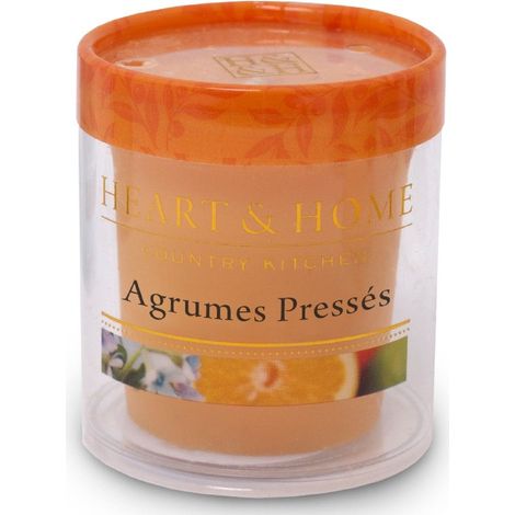 Petite bougie heart and home agrumes