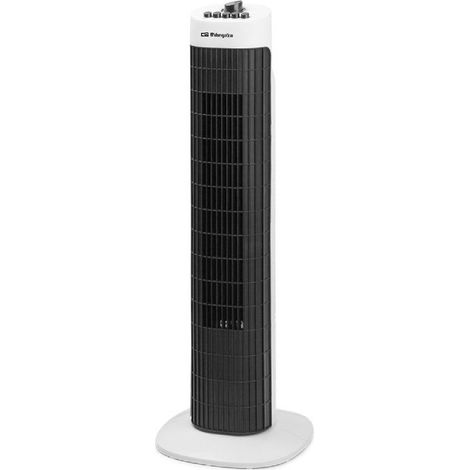 Orbegozo TW 0730 ventilatore a colonna nero bianco 45W