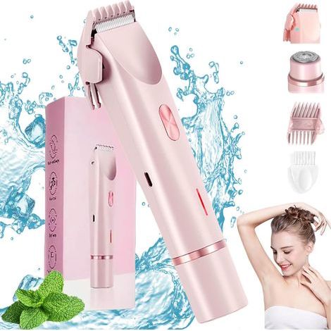 3-in-1 Women's Shaver - Electric Shaver - Waterproof - Epilator - Bikini Trimmer - Gentle Shaver - Women's Trimmer - AquaForge