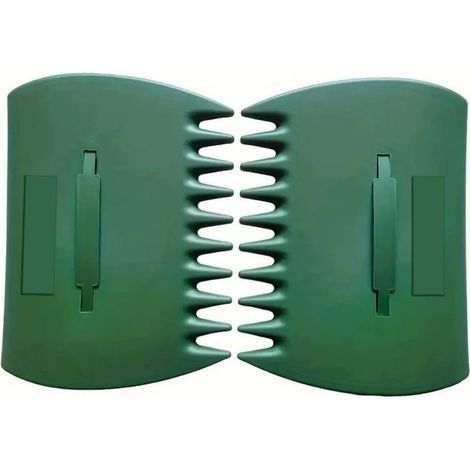 Heavy-duty outdoor leaf rake/collector – plastic gardening tool for collecting fallen leaves and garden debris. (1/5)