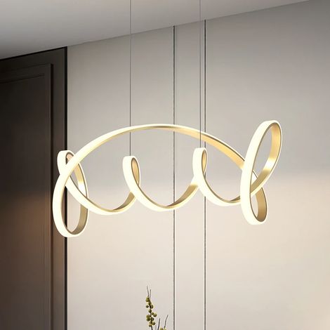 [NEUWERTIG] B-Ware Onli Led Hängeleuchte Kira, Goldfarben, Länge 102 Cm, 4000 K, Aus Aluminium