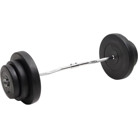 vidaXL Bilanciere Curvo con Dischi 60 kg