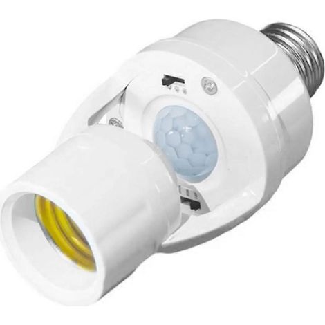 Intelligenter PIR-Bewegungsmelder-Schalter E27 für Lampe, Lampensockel und Fassung. Infrarotsensor. (1/5)