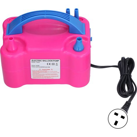 Electric Balloon Pump Poortable Dual Nozzle Balloon Blower Pump for Decoration Party Sport(UK Plug(AC220V) )