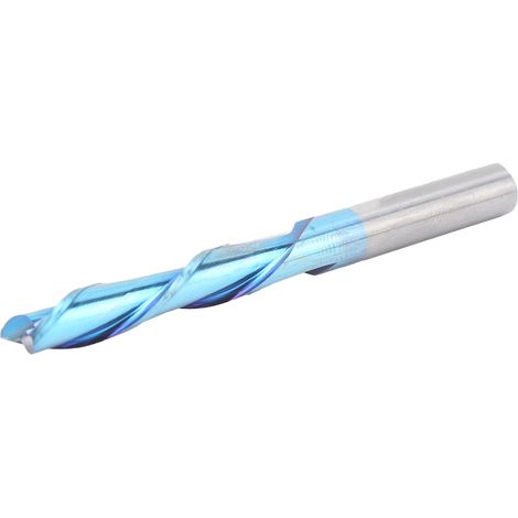 2-schneidiger Fräser aus Wolframstahl, blau plattiert, Gravierwerkzeuge, 6 x 6 x 28 x 65 (1/5)