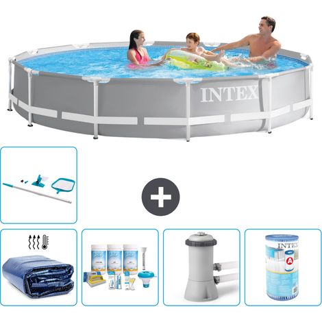 Intex Piscina Prism Frame Rotonda - 366x76 cm - 7-pezzi  S41903 (1/5)