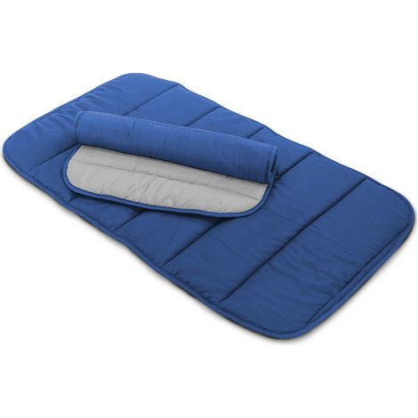 Cuccia Cuscino Comoda Morbida Per Animali Domestici Modello Bicolor Blu/Grigio, misura60x90cmcoloreBlu-Grigio