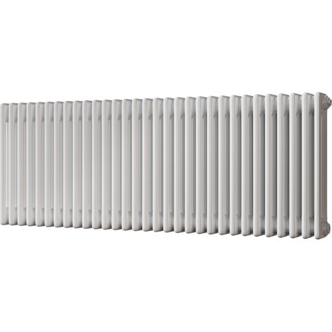 Alpha - White Column Radiator H500mm x W1355mm 3 Column - Feet Included