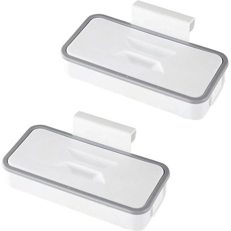 Lot de 2 poubelles suspendues de rangement pour sacs à ordures, cuisine – DELKEVIC