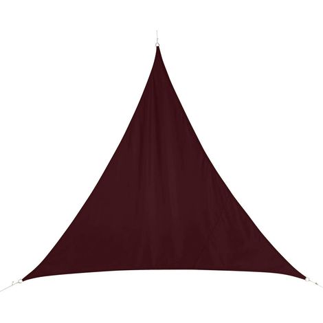 Tenda a Vela Parasole Triangolare impermeabile 3x3x3m Bordeaux (1/2)
