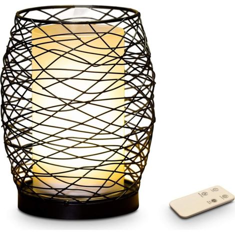 Diffuseur d’Huile Essentielle Volupsia – Diffuseur Ultrasonique Aromathérapie à Froid - Diffuseur Électrique Parfum Maison avec Télécommande - Éclairage LED Effet Bougie – en Métal et Verre