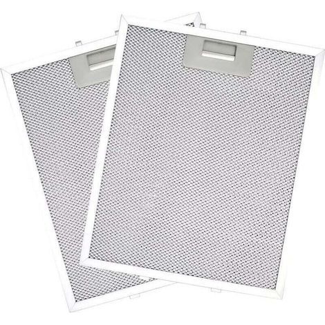 Lot de 2 Filtres pour Hotte Aspirante 320x260 mm Blancs 5 Couches Anti-Huile Résistants Haute Température Pièces de Rechange (1/5)