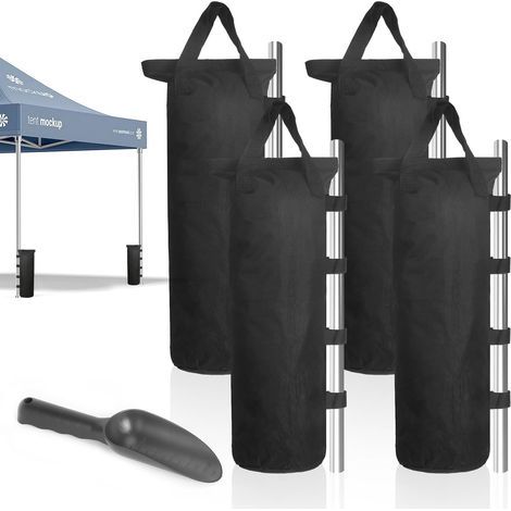 Sacchi zavorrati in tessuto Oxford, 9-12 kg, per gazebo, pergole e aree esterne. (1/5)