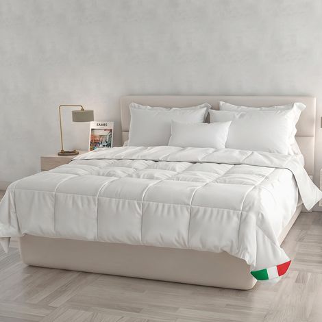 Piumino Estivo Prestige, Piumino Leggero Matrimoniale, Traspirante Trapunta Imbottita Singola Primaverile 100% Lavorata in Italia, Lavabile in Lavatrice(Singolo, 150x200cm) (1/5)