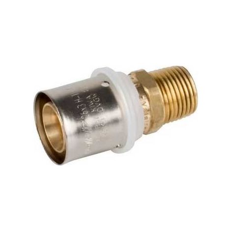 PEXAL BRASS Raccordo diritto maschio ø26/3x1/2" a pressare VS0170233 - -  VALSIR - - (1/2)