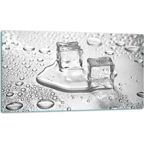 Tablero de corte de placa de vidrio 52x30 hielo (1/5)