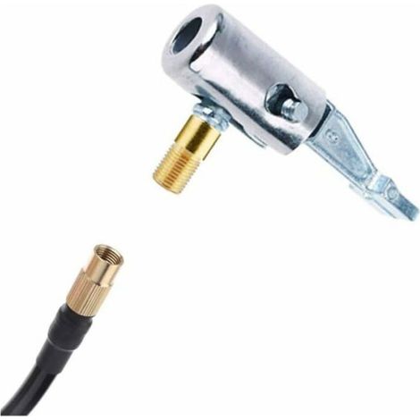 Adaptateur De Valve De Pneu - Alliage De Zinc - Pour Voiture Moto Vélo - Connexion Filetée - 1 Pièce (1/4)