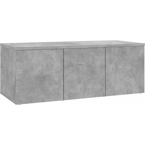 Maison Exclusive - TV-Schrank Betongrau 80x34x30 cm Holzwerkstoff (1/5)