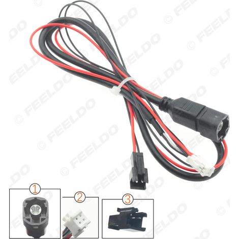 Compatible avec les modèles Volkswagen, câble adaptateur USB 4 broches pour navigation Android grand écran, câble convertisseur USB d'origine 4 broches pour voiture