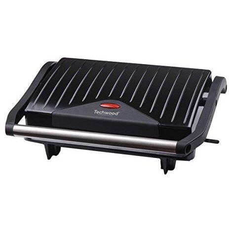 Techwood TPG-756 Grill Panini Nero 750W Potente (1/3)