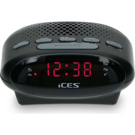Radio reloj Lenco ICR-210 negro