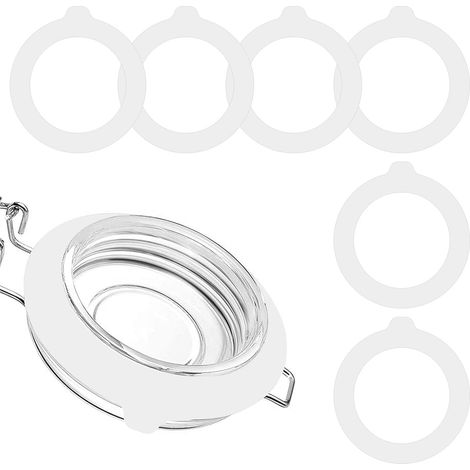 CCYKXA Lot de 10 joints en silicone de 11.4 cm pour bocaux de conservation - Joint hermétique en caoutchouc - Ronds d'étanchéité en caoutchouc anti-fuite pour (1/5)