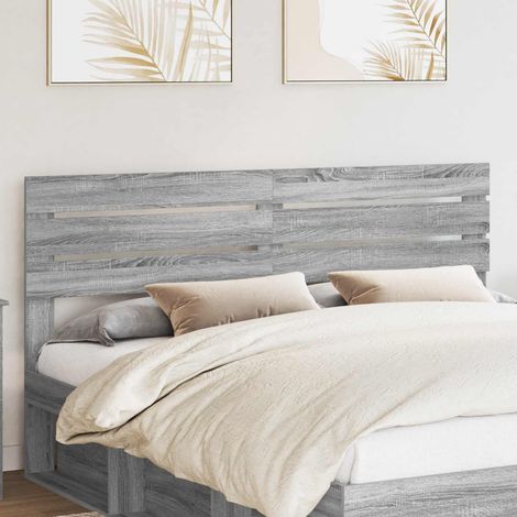 Tête de lit-Panneau de lit Gris Sonoma 180 cm Bois d'ingénierie 453065 (1/5)