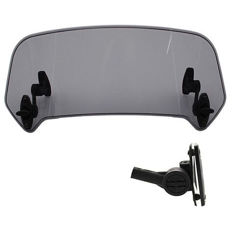 Couleur de fumée Extension Bulle Moto - Extension Pare Brise Moto Universel Moto Clip réglable Pare-Brise-Vent Accessoires de Pare-Brise (1/3)