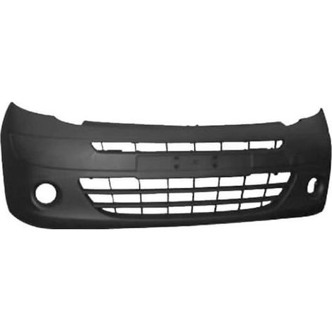 Pare-choc avant complet noir avec trous anti-brouillards Renault Kangoo 2 phase 1 2008-2013