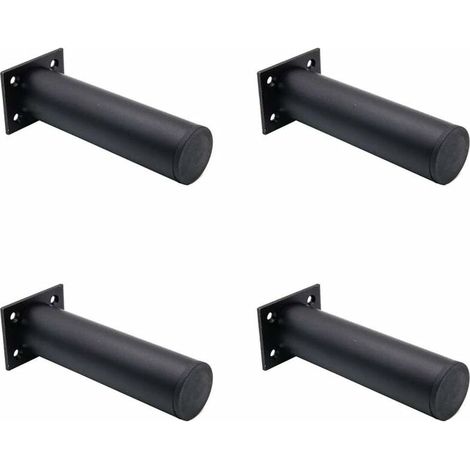 Set of 4 Adjustable Furniture Legs Matte Black , Aluminum Alloy 38x150mm, TV Cabinet Coffee Table Support Legs, Cabinet Sofa Support Leg (1/5)