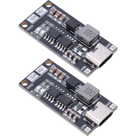2 Stück robuste Akkulademodule, 2S Typ C – 8,4 V Boost-Lithium-Akkumodule, 2 A (1/5)