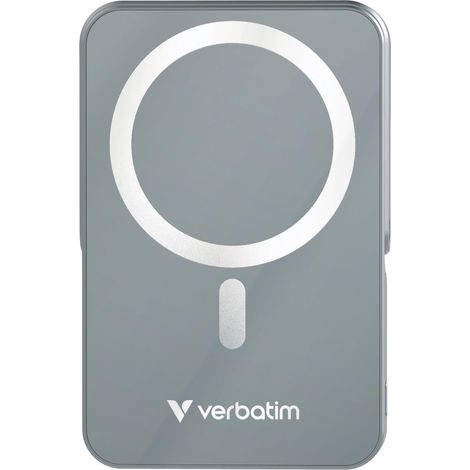 Powerbank Verbatim Charge 'n' Go Magnetico Wireless con supporto 10000mAh USB-C PD 3.0 Grigio (1/5)