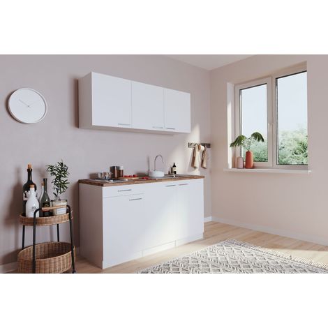 Cucina mini cucina cucina singola Luis 150 cm da incasso bianco senza frigorifero Respecta (1/5)