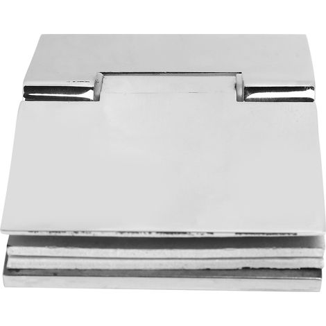 Doppelseitig abgeschrägtes Scharnier aus Edelstahl für Duschkabinen-Glastüren (8–12 mm Glas) (1/5)