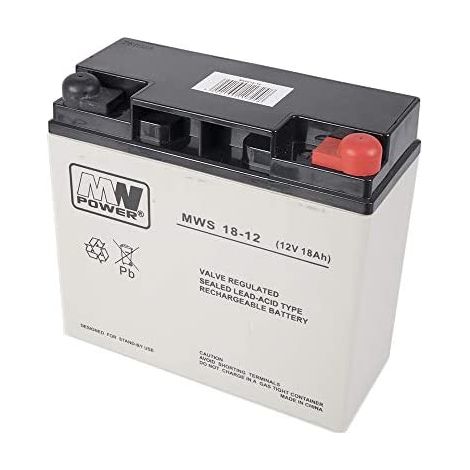 Batterie Gel PNI-ACC1812 12 V/18 Ah MW 18-12S Gris/Noir (1/3)