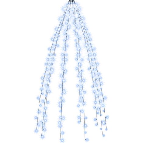vidaXL Red de luces de árbol de Navidad 250 LEDs azul 250 cm (1/2)