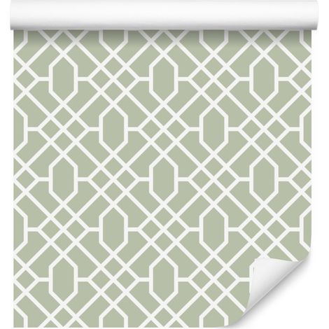 Papel pintado con motivos geométricos para salón y dormitorio, 50x1000 cm. (1/5)