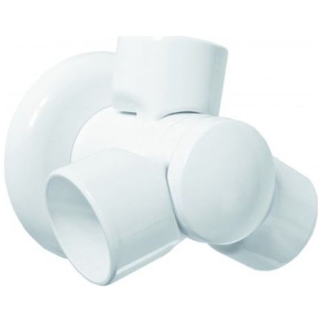 Snodo multifunzionale in plastica bianco (1/3)