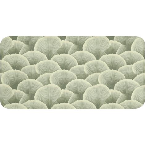 TAPPETINO DA BAGNO Ventaglio - Foglia - Verde 120x60 cm